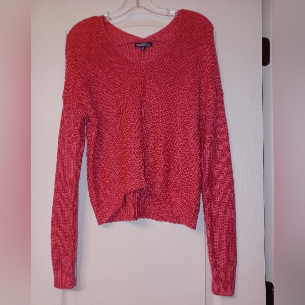 Old Navy Coral-Pink V-Neck Sweater